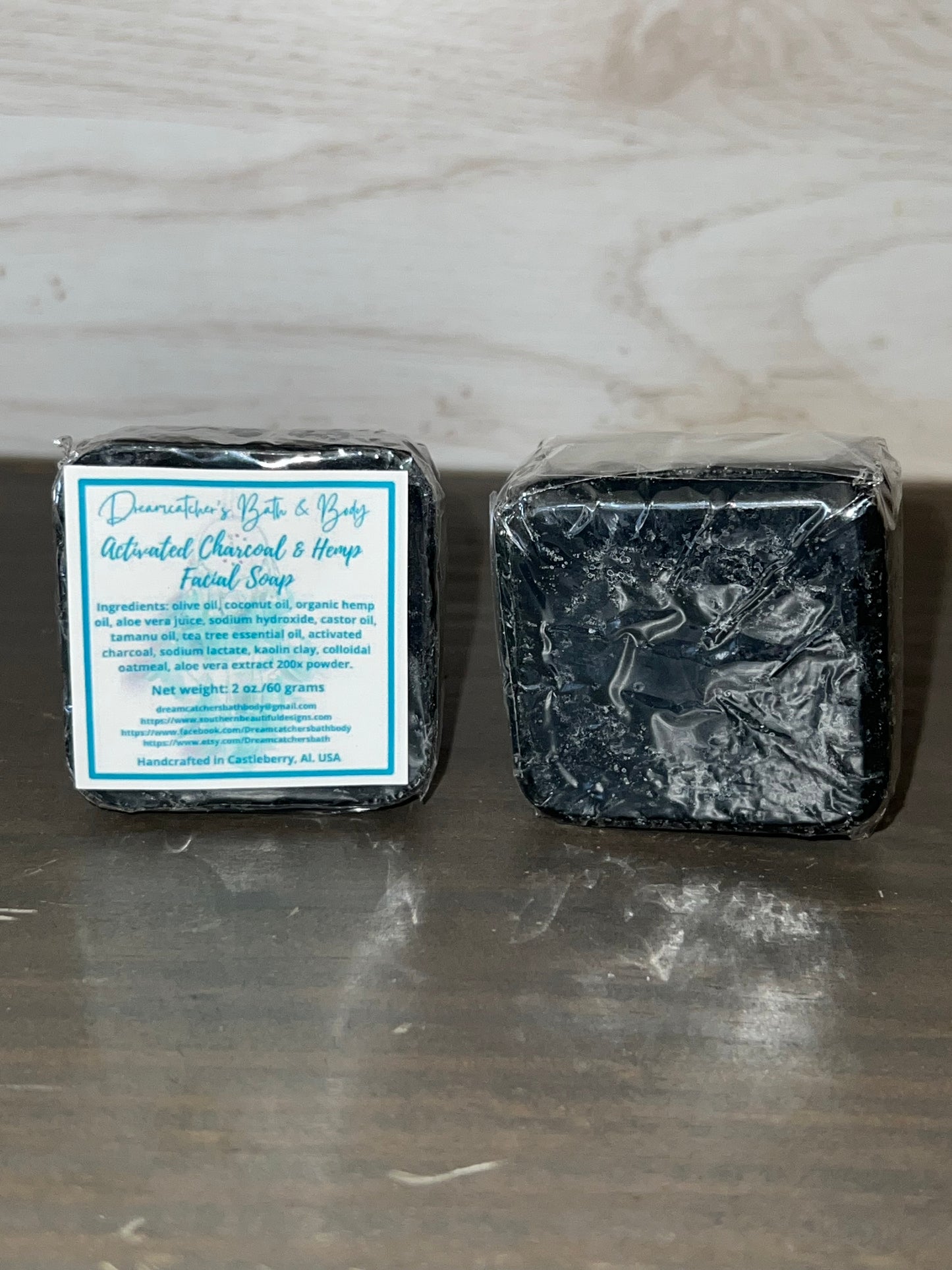 Activated Charcoal & Hemp Facial Soap