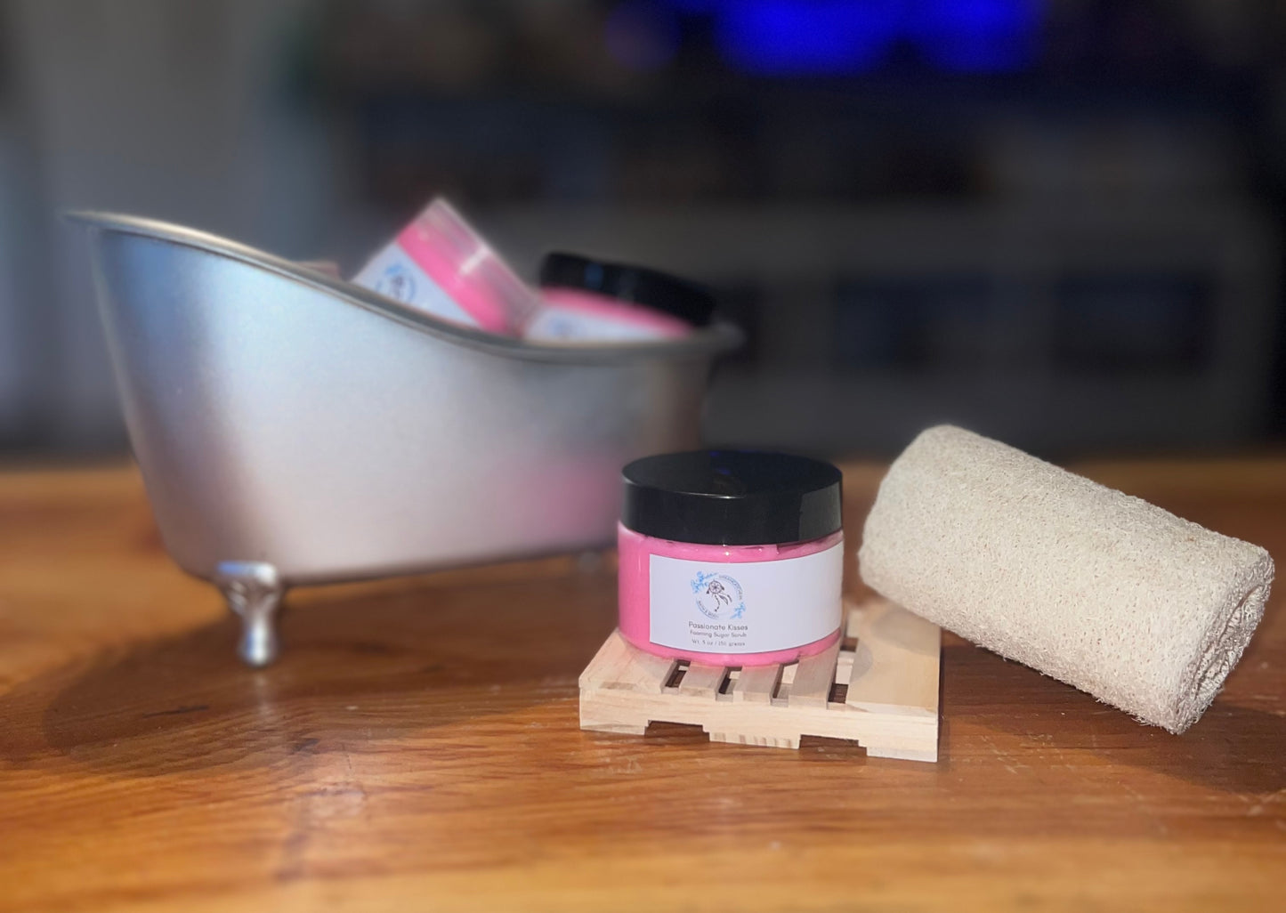 Passionate Kisses 4oz Foaming Sugar Scrub