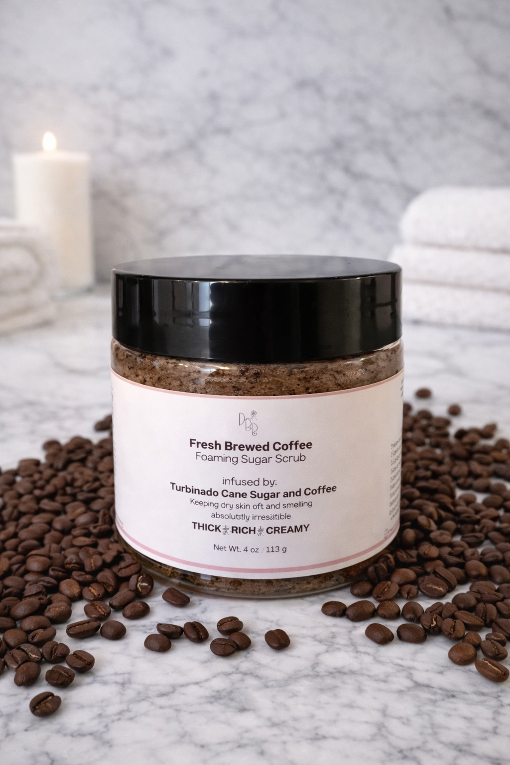 Fresh Brewed Coffee Foaming Sugar Scrub