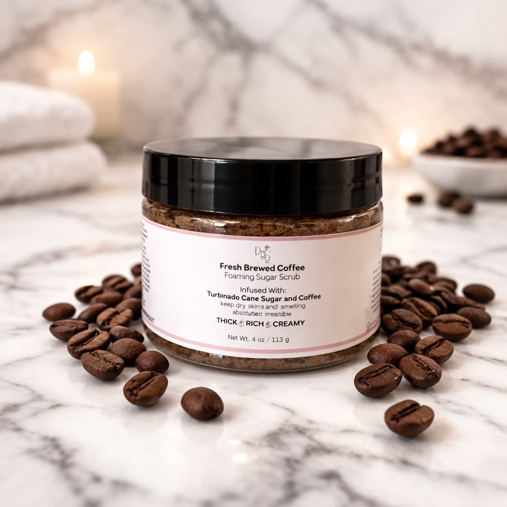 Fresh Brewed Coffee Foaming Sugar Scrub