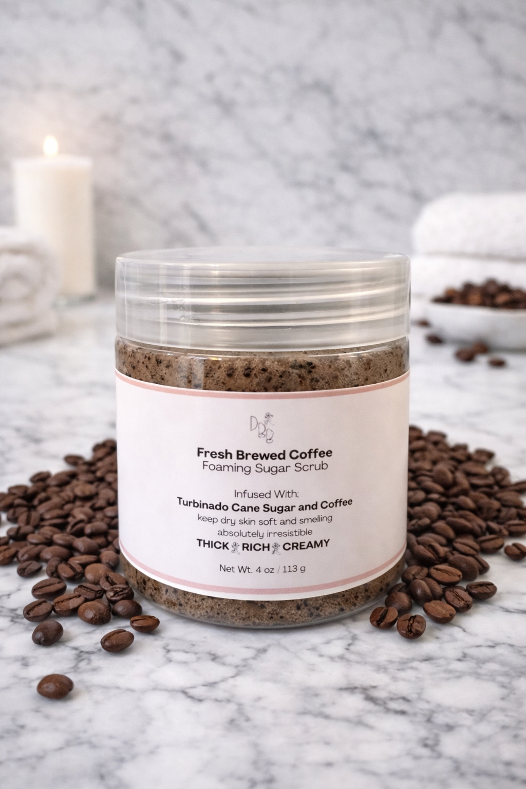 Fresh Brewed Coffee Foaming Sugar Scrub