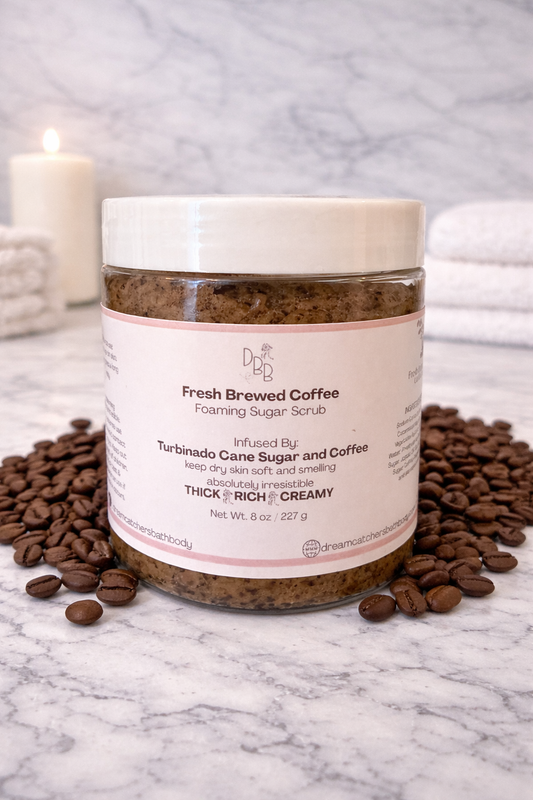 Fresh Brewed Coffee Foaming Sugar Scrub